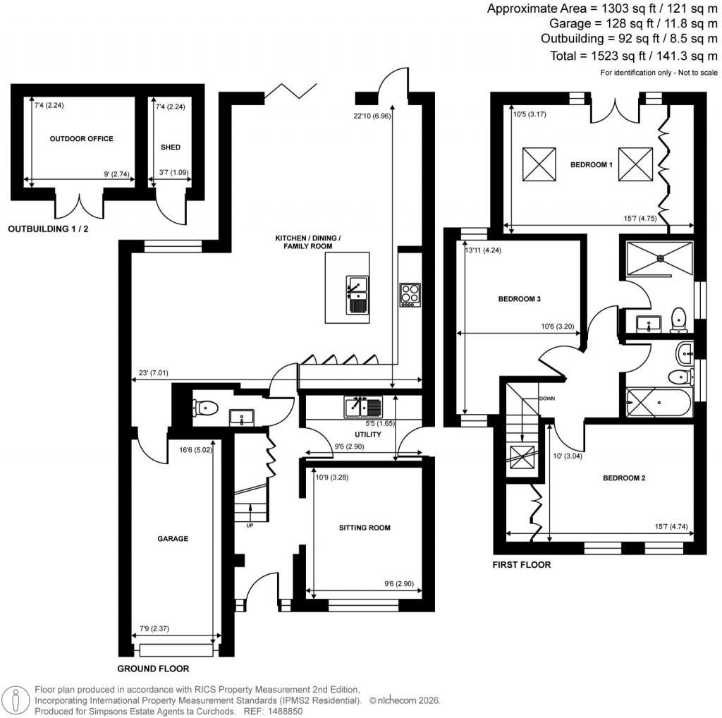 Floorplans For Lake Close, Byfleet, Surrey