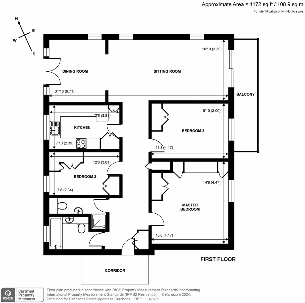 Floorplans For Treglos Court, Oatlands Drive, Weybridge, KT13