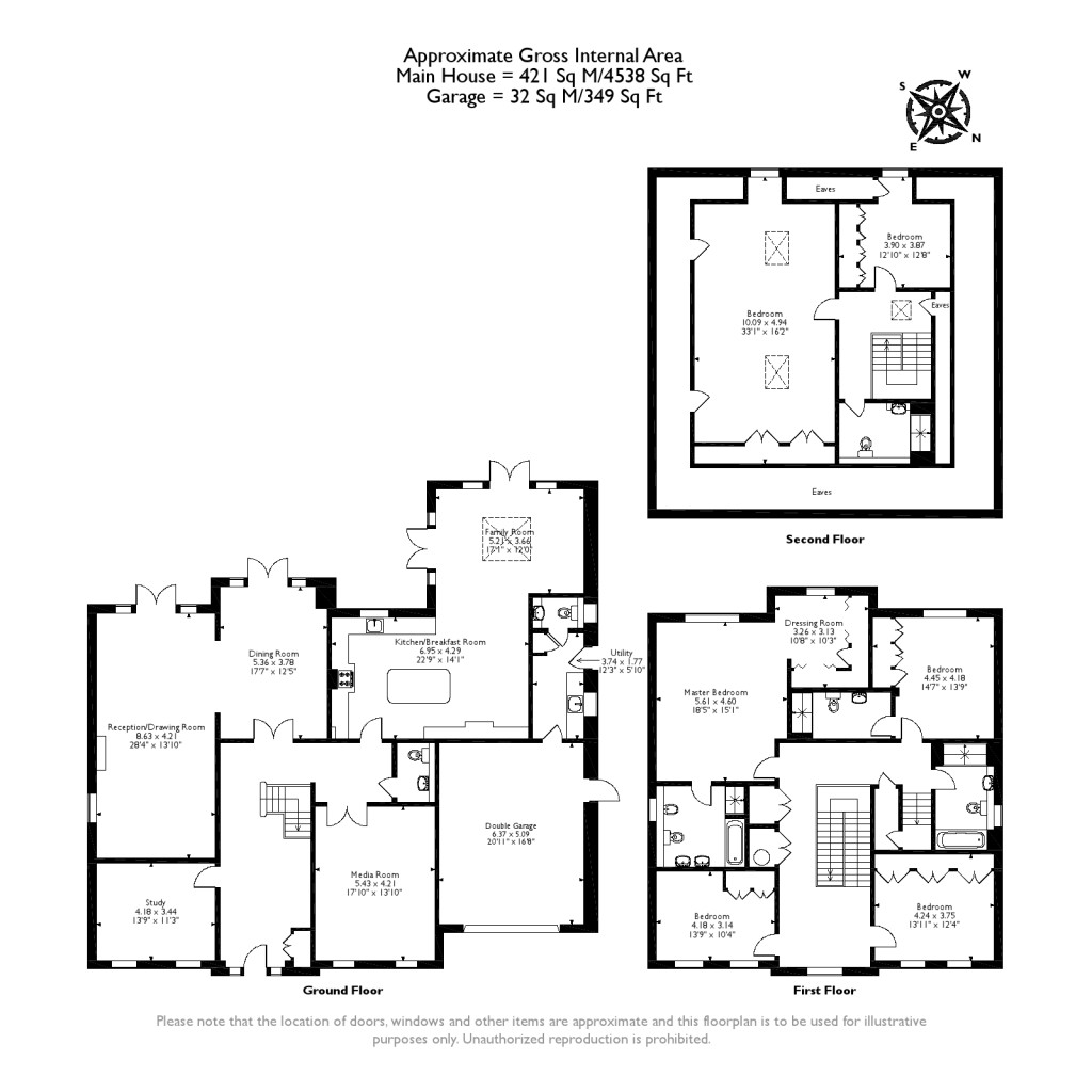 Floorplans For Granville Close, Weybridge, Surrey