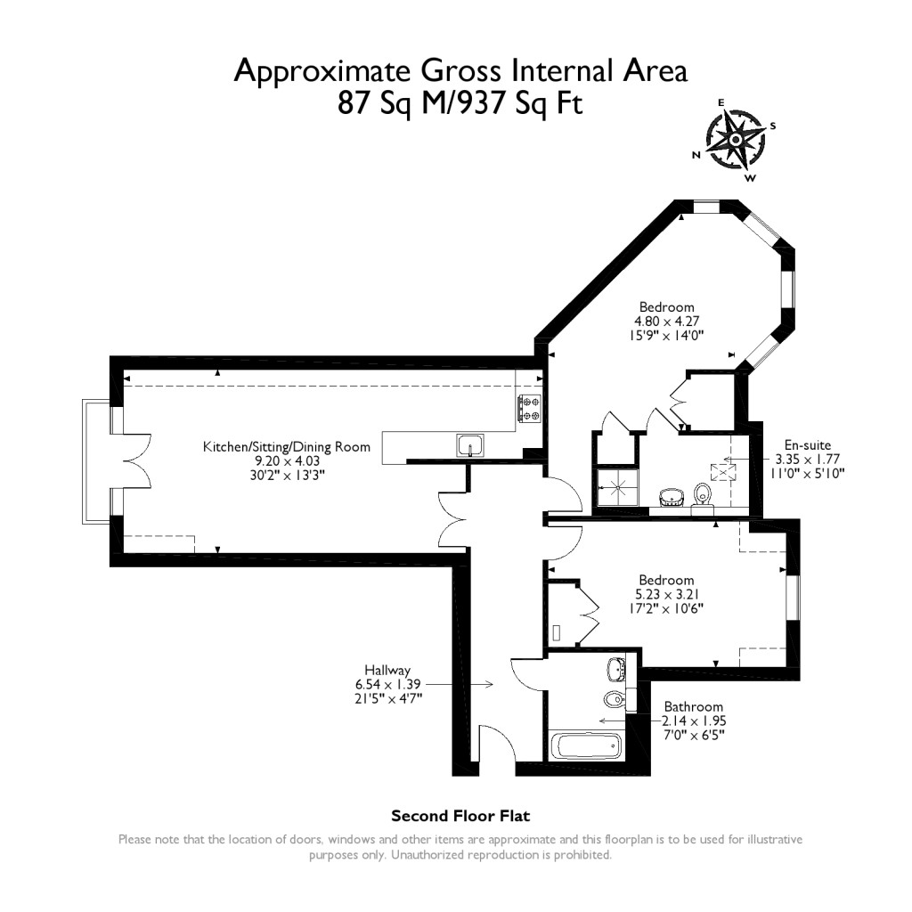 Floorplans For Bentley Place, 57-59 Baker Street, Weybridge, KT13