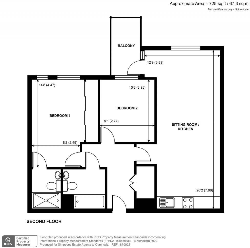 Floorplans For Pretoria Road, Chertsey, Surrey