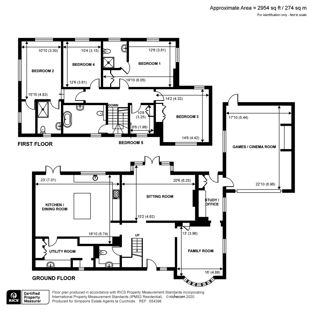 Floorplans For Spinney Hill, Addlestone, KT15