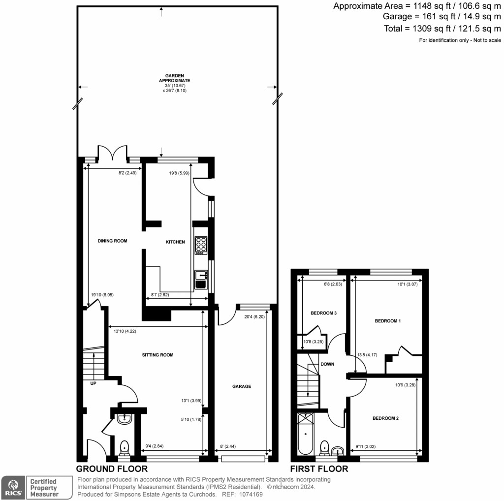 Floorplans For Avon Close, Addlestone, KT15
