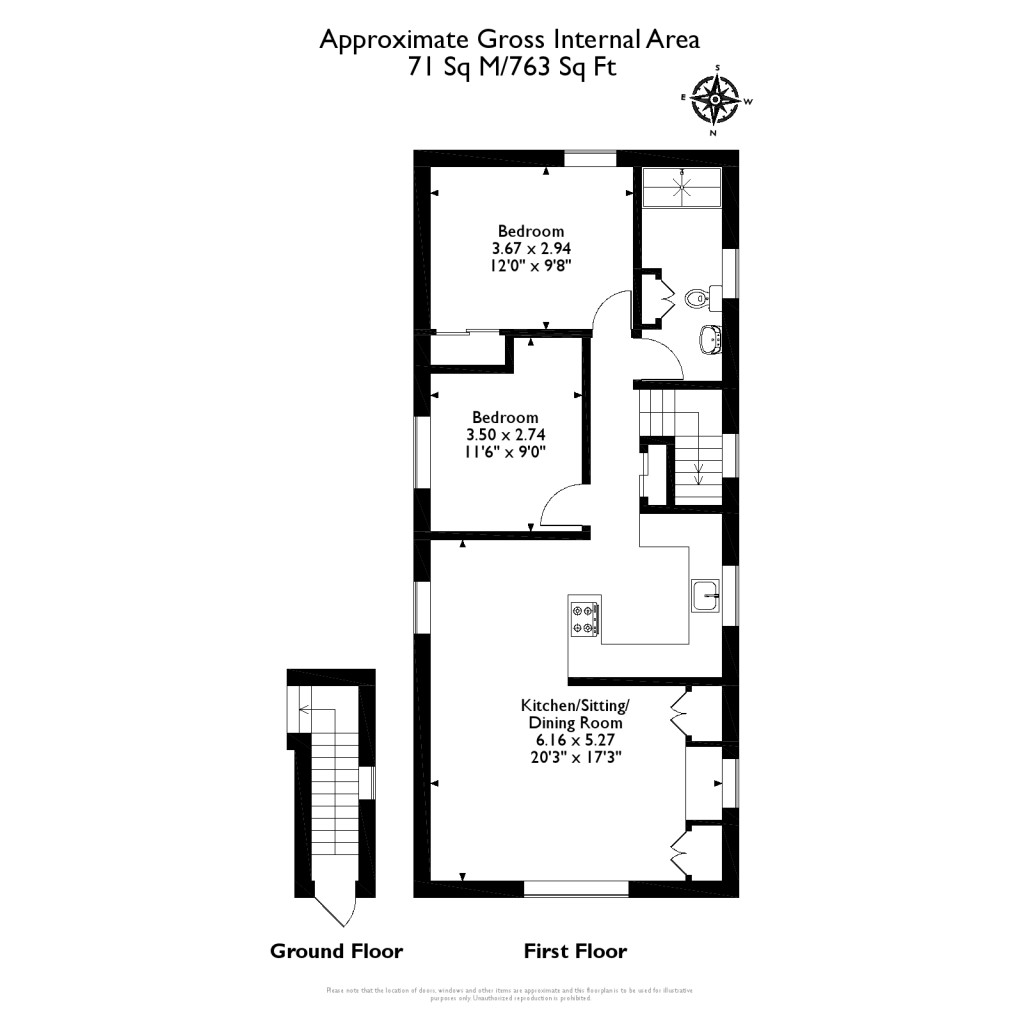 Floorplans For Ruxbury Road, Chertsey, KT16