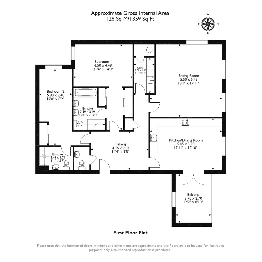 Floorplans For Queens Road, 48 Queens Road, Weybridge, Surrey