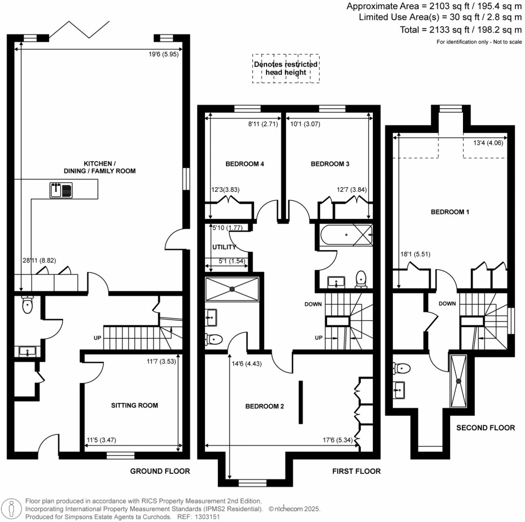 Floorplans For Broadoaks Park Road, West Byfleet, Surrey