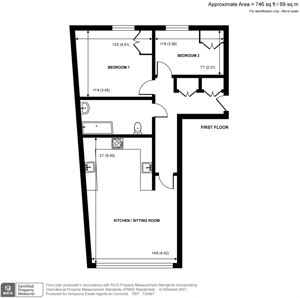 Floorplans For Railton Close, Weybridge, Surrey