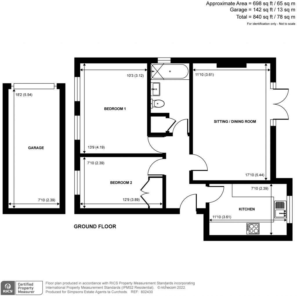 Floorplans For Elgin Road, Weybridge, Surrey