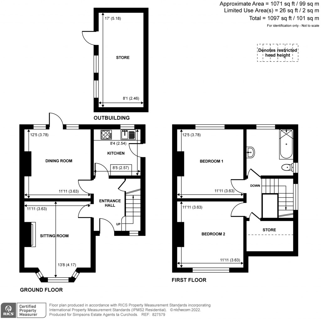Floorplans For New Haw Road, Addlestone, KT15