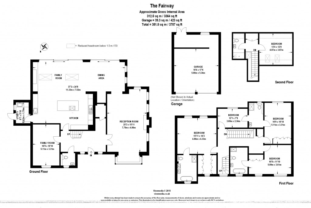 Floorplans For The Fairway, Weybridge, KT13