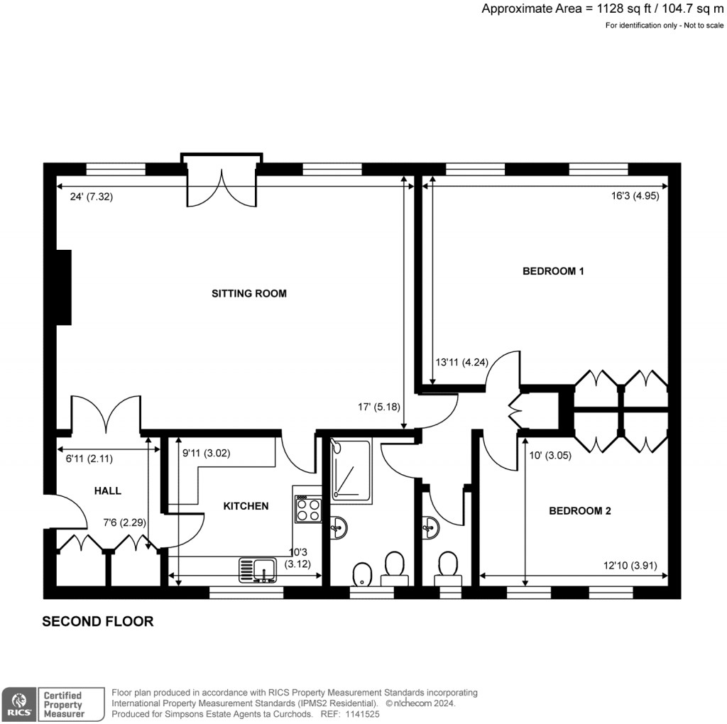 Floorplans For St. Georges Avenue, Weybridge, KT13