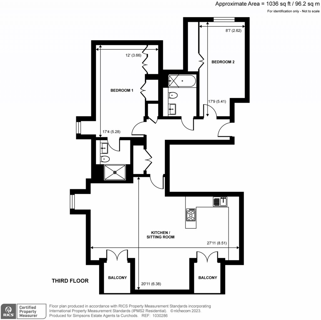 Floorplans For Gower Road, Weybridge, Surrey