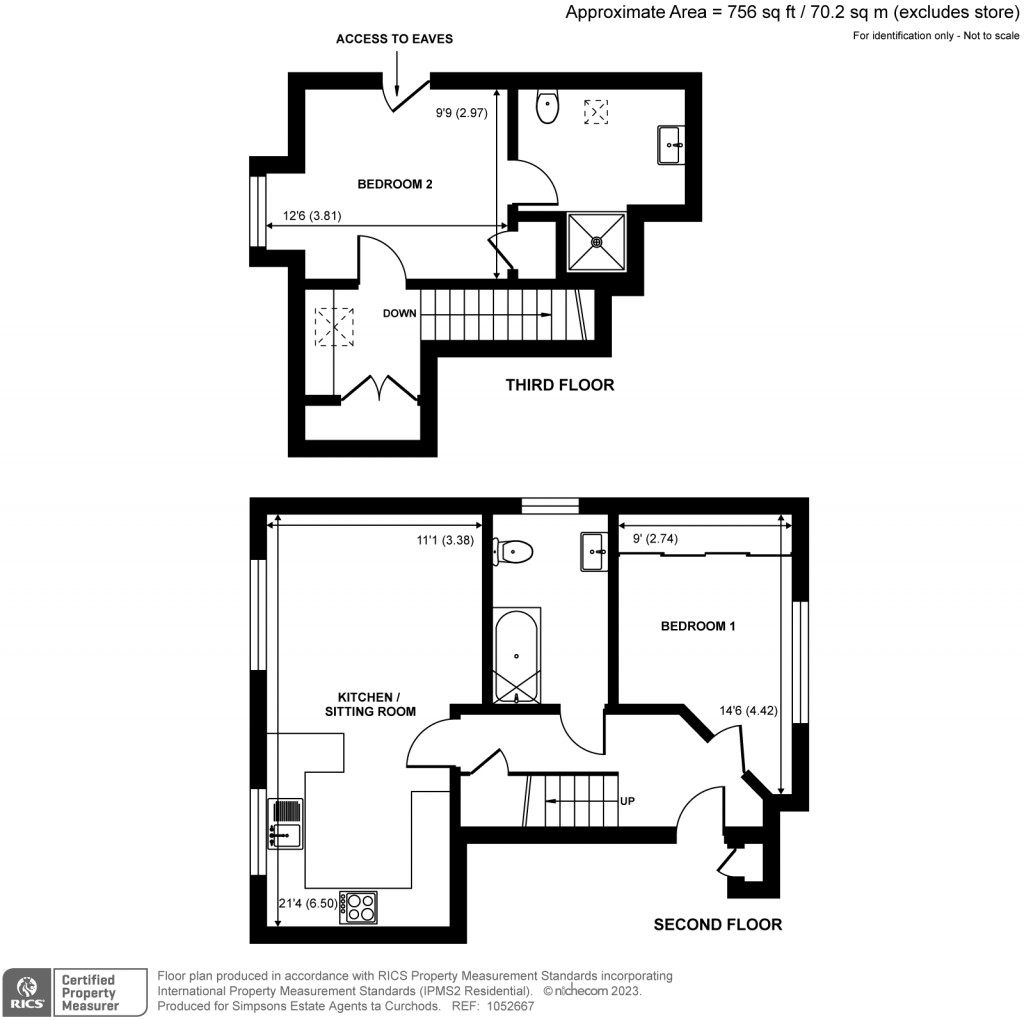Floorplans For Howard Place, Weybridge, KT13