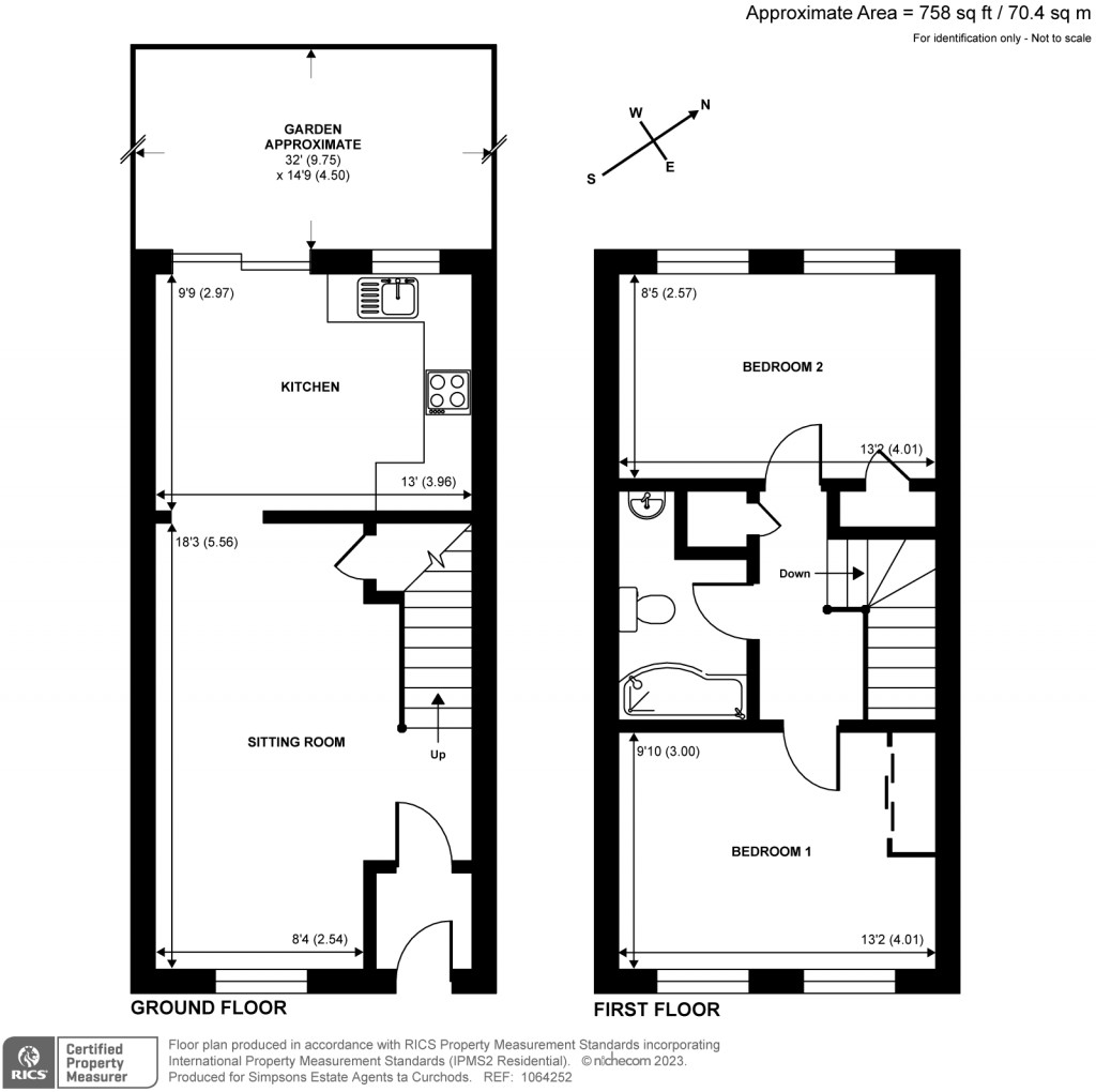 Floorplans For Haddon Close, Weybridge, KT13