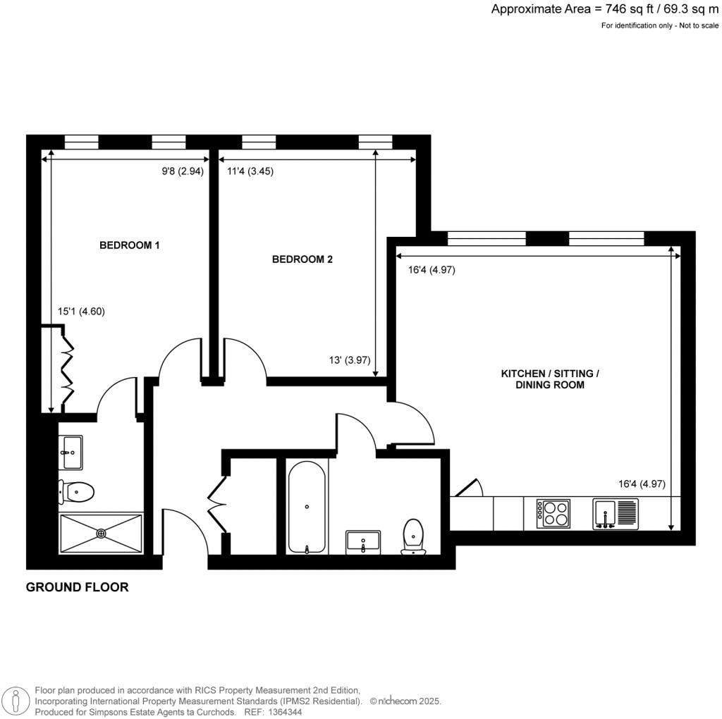 Floorplans For Weybridge, Surrey