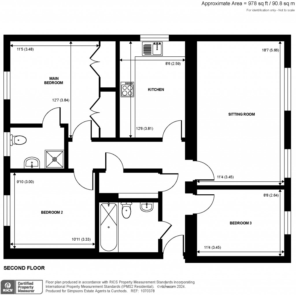 Floorplans For Meadow View, Chertsey, KT16
