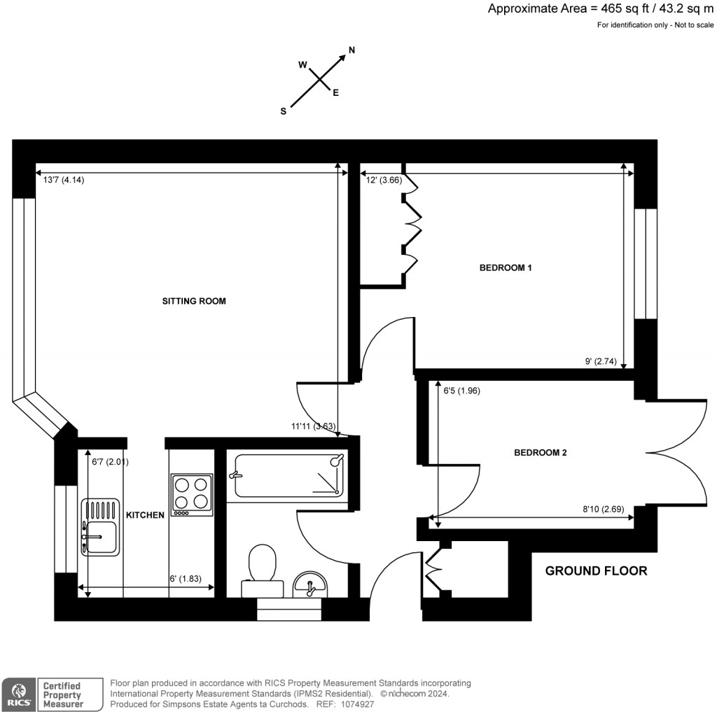 Floorplans For St. Mary's Road, Weybridge, Surrey