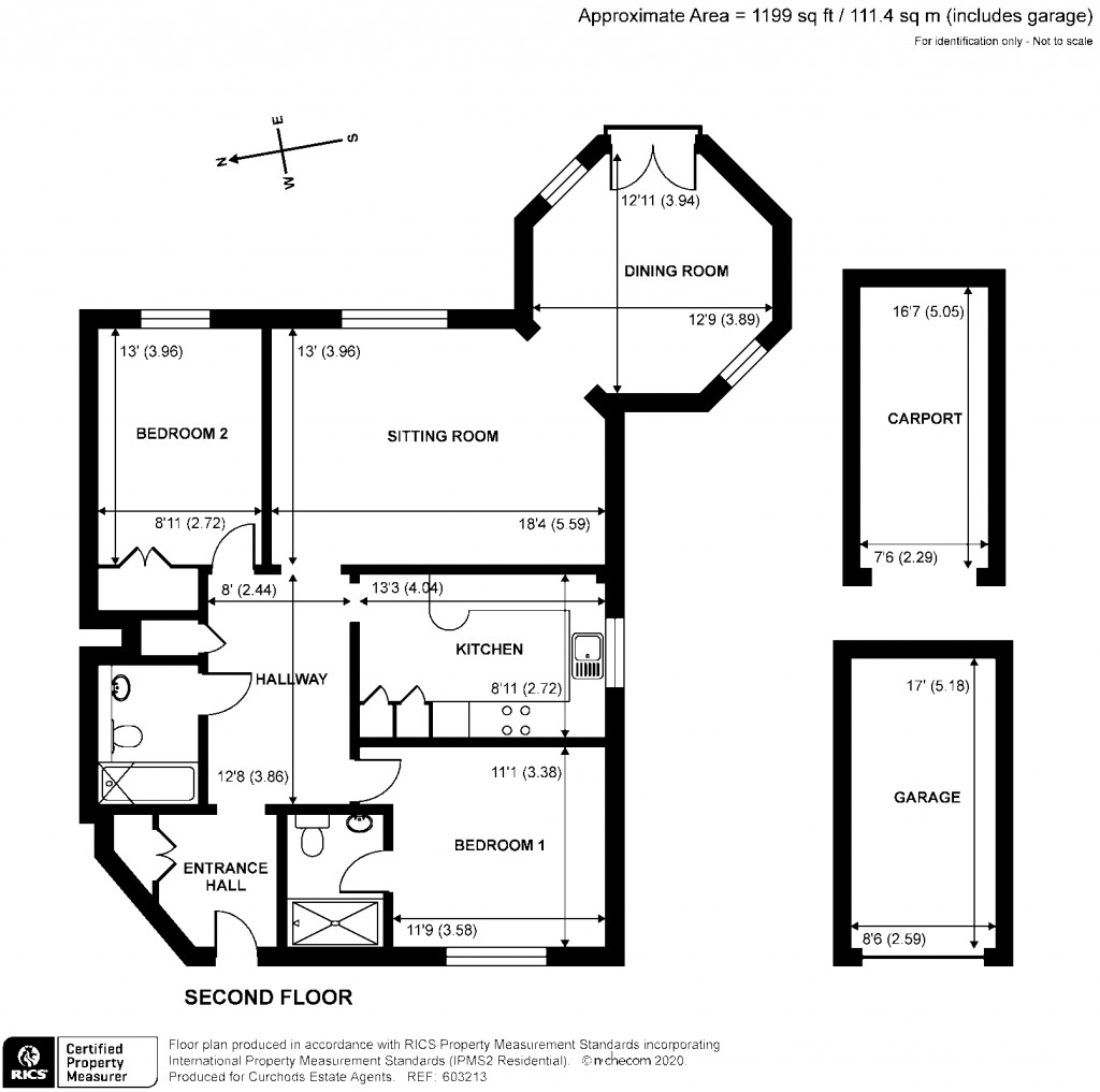 Floorplans For Yew Place, Oatlands Chase, Weybridge, KT13
