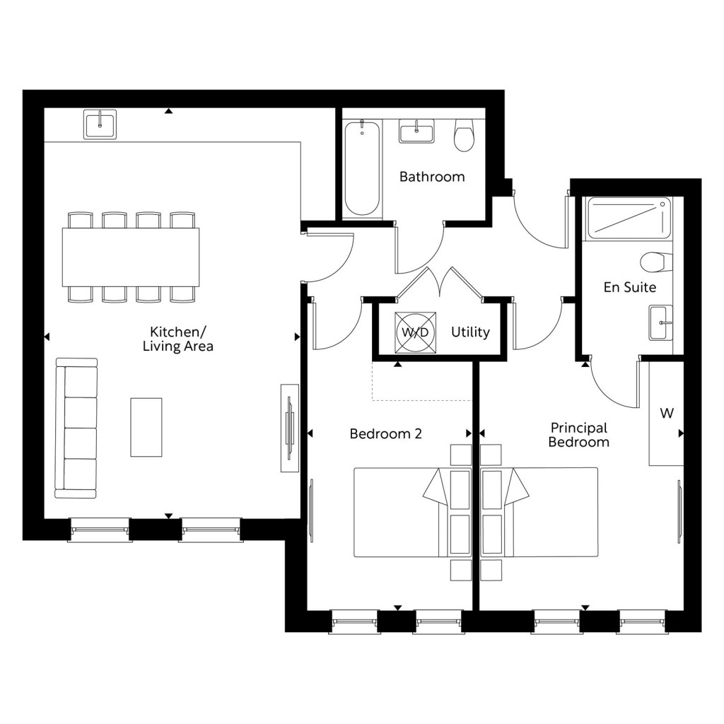 Floorplans For Jubilee Gardens, Weybridge, KT13
