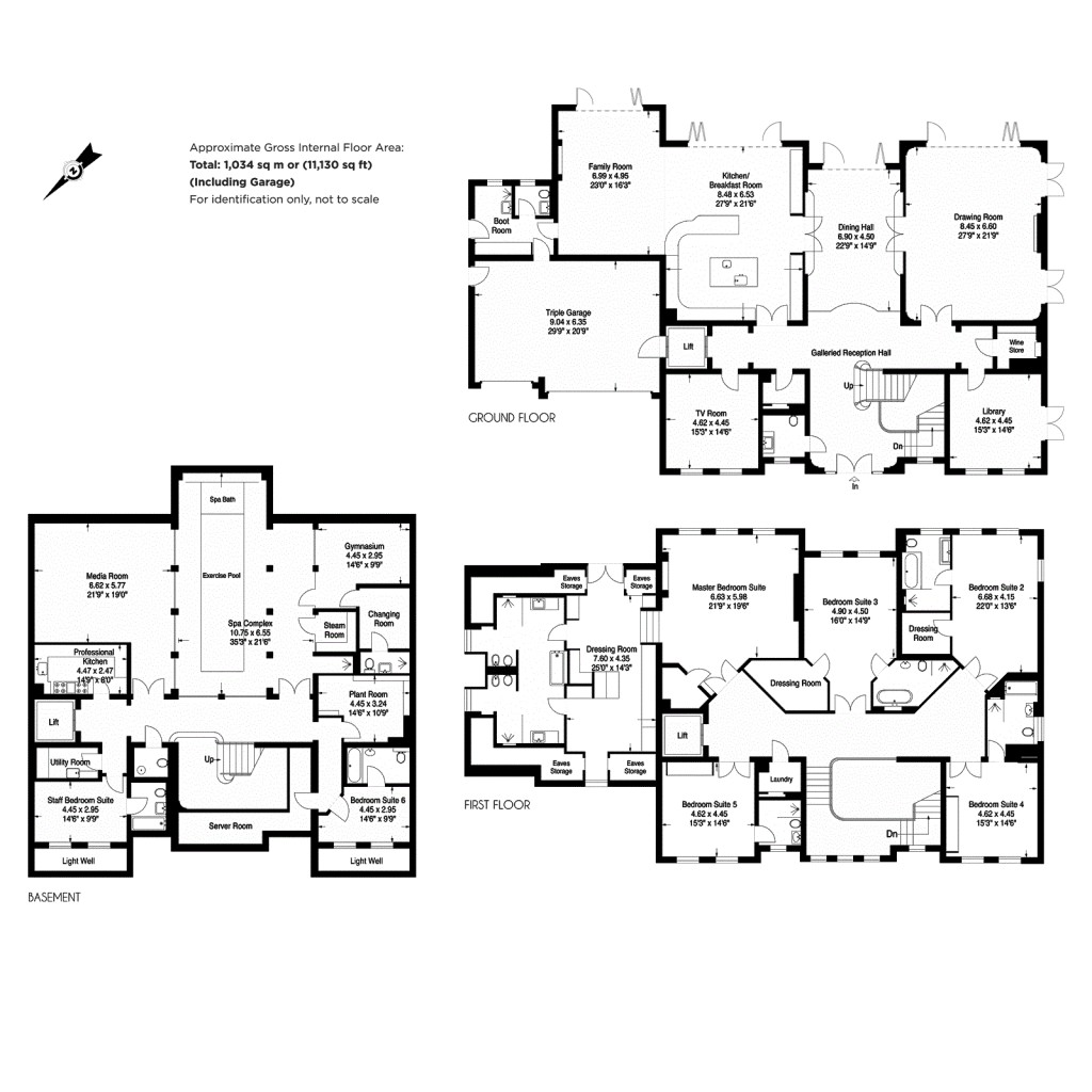 Floorplans For Weybridge, Surrey