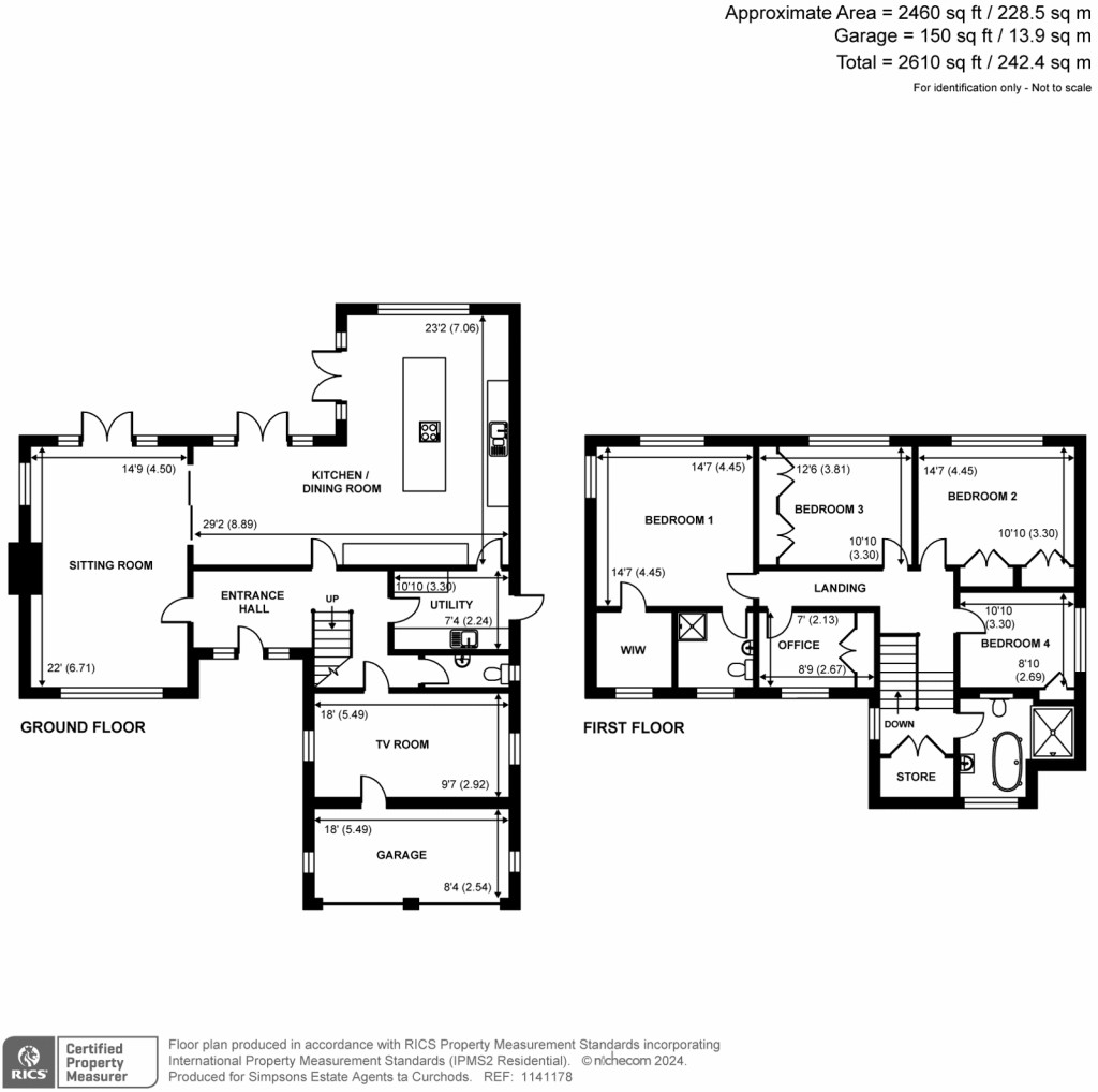 Floorplans For The Paddocks, Weybridge, Surrey