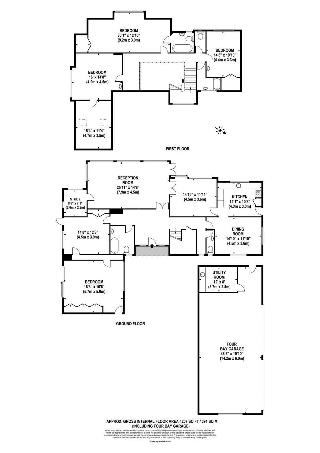 Floorplans For Camp End Road, Weybridge, Surrey