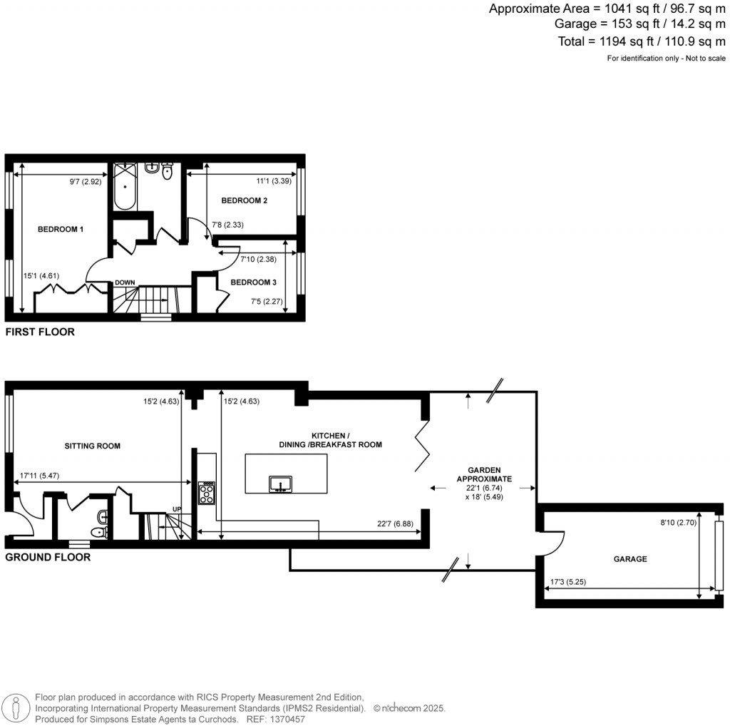 Floorplans For Weybridge, Surrey
