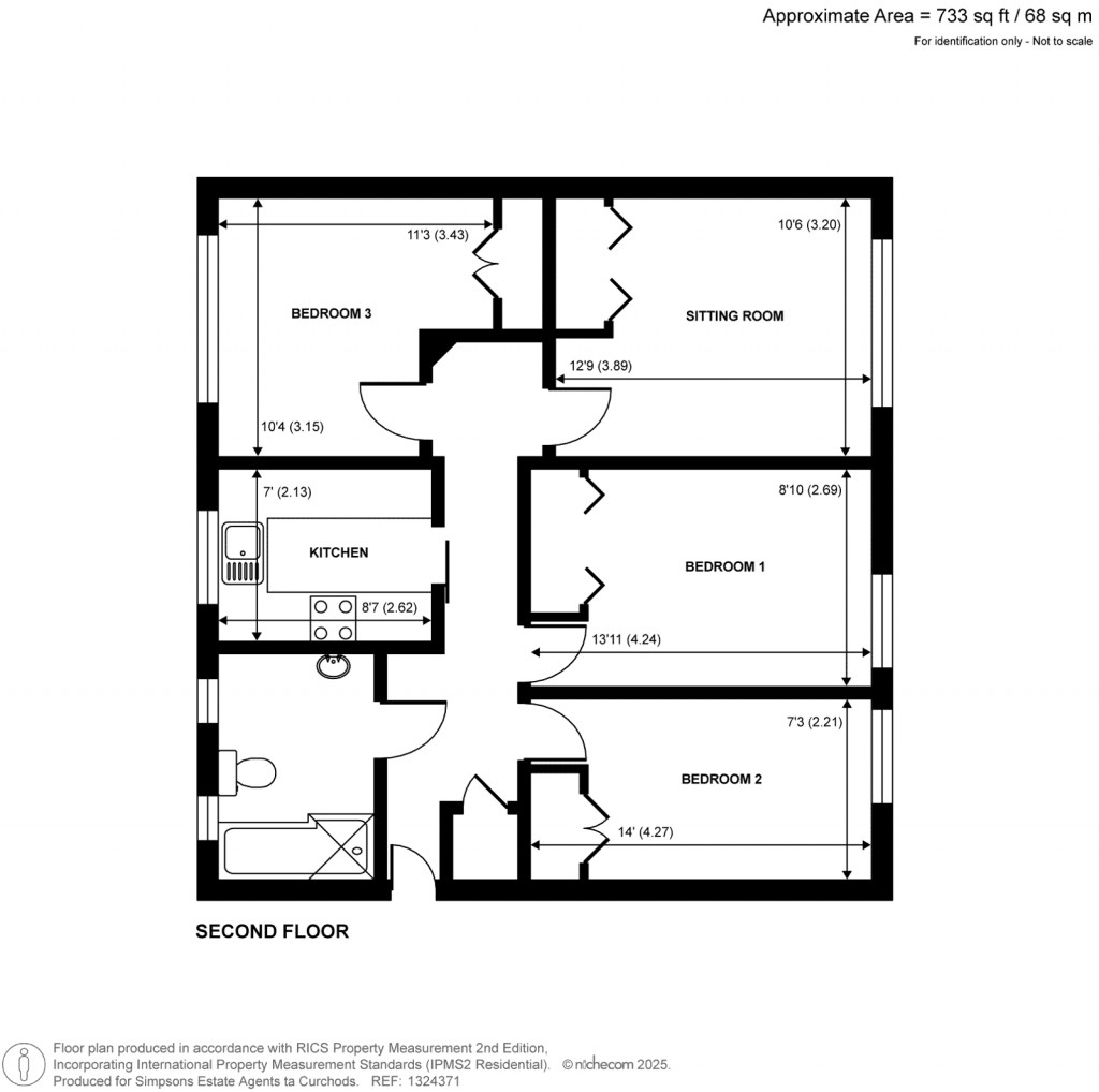 Floorplans For Rydens Road, Walton-On-Thames, Surrey