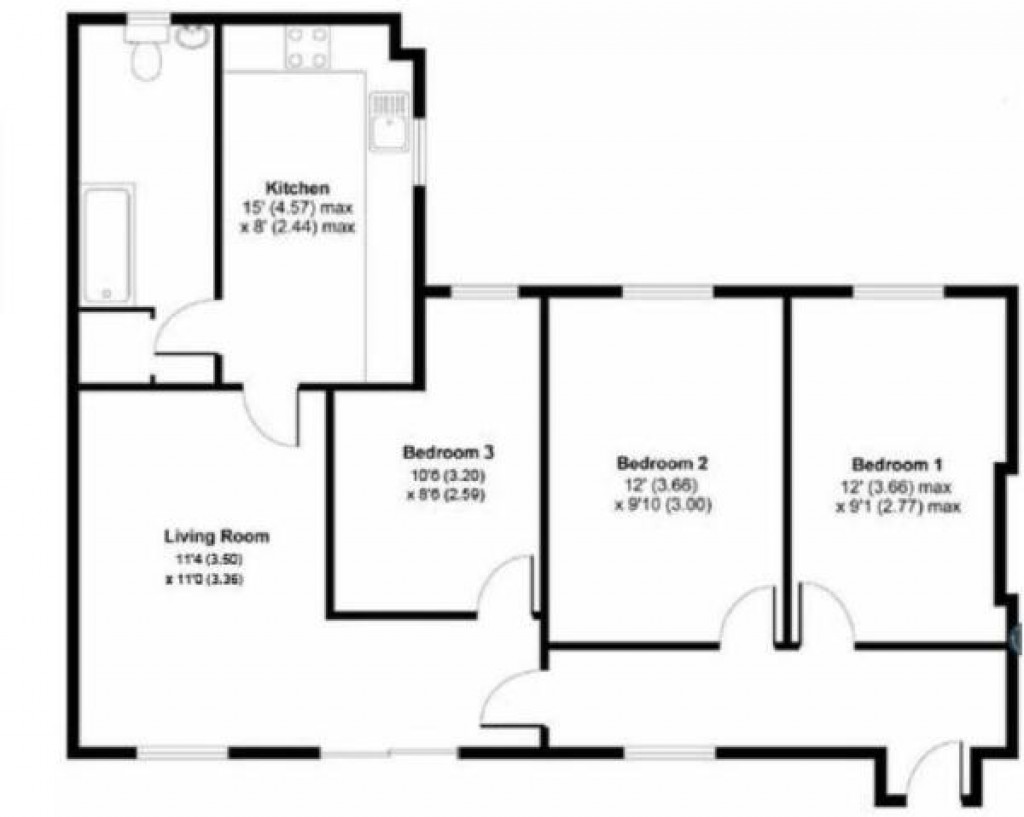 Floorplans For Queens Road, Weybridge, Surrey