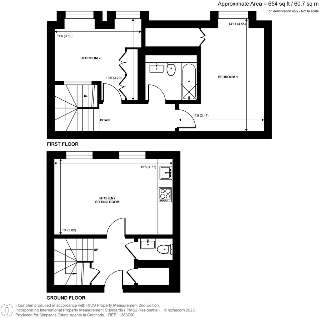 Floorplans For Chertsey, Surrey