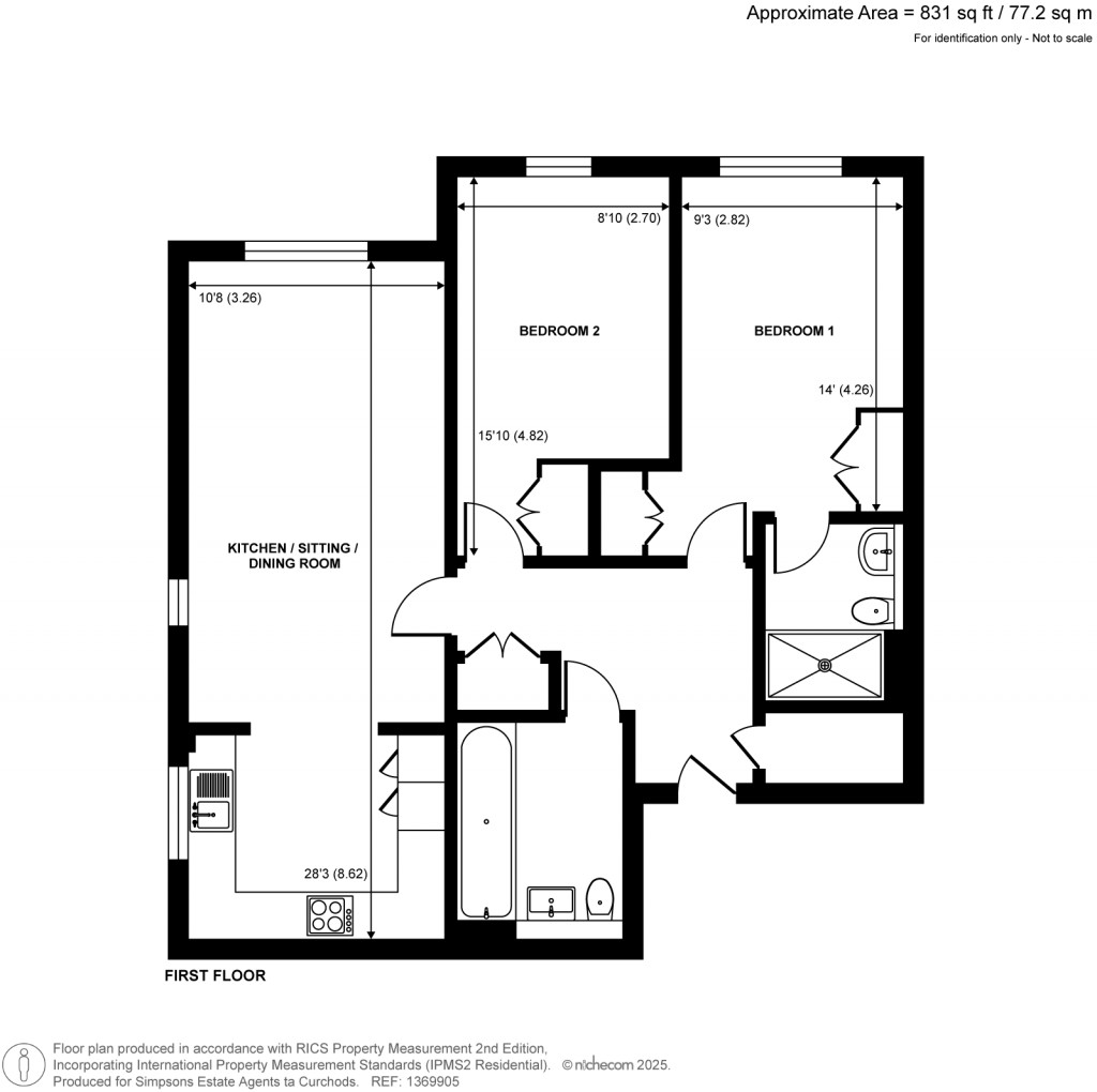 Floorplans For Weybridge, Surrey