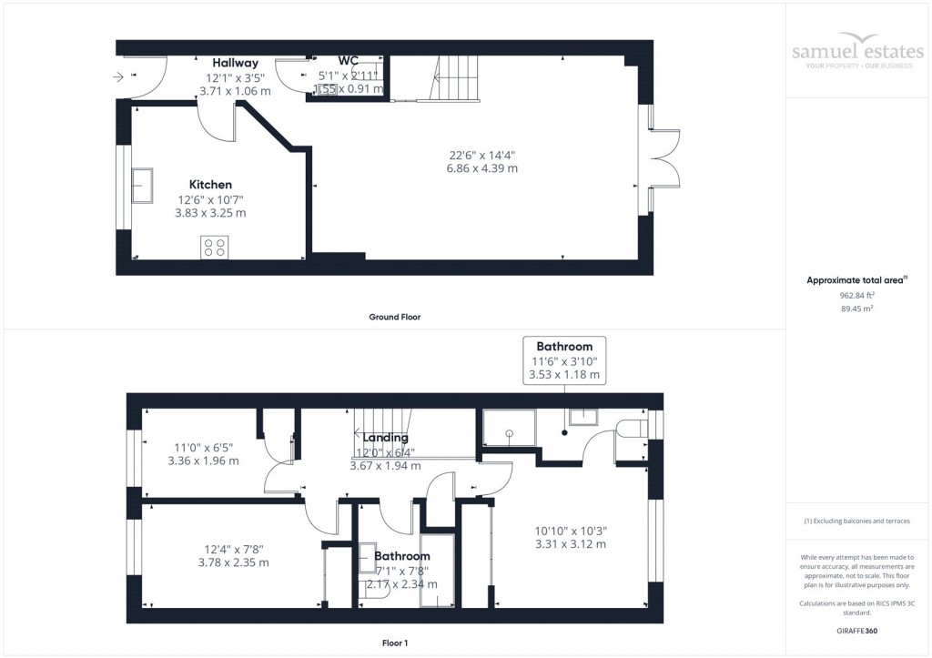 Floorplans For Weybridge, Surrey