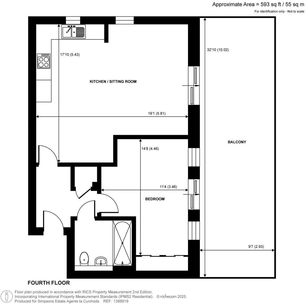 Floorplans For Victory Park Road, Addlestone, Surrey
