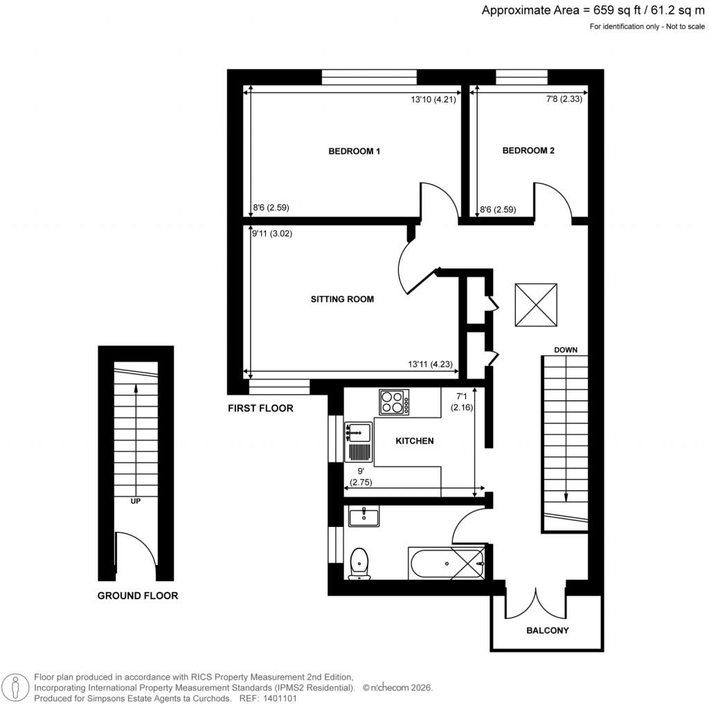 Floorplans For Weybridge, Surrey