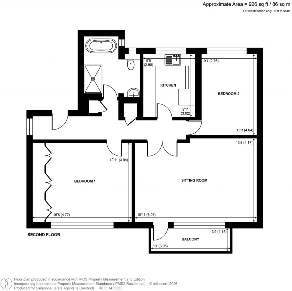 Floorplans For Weybridge, Surrey