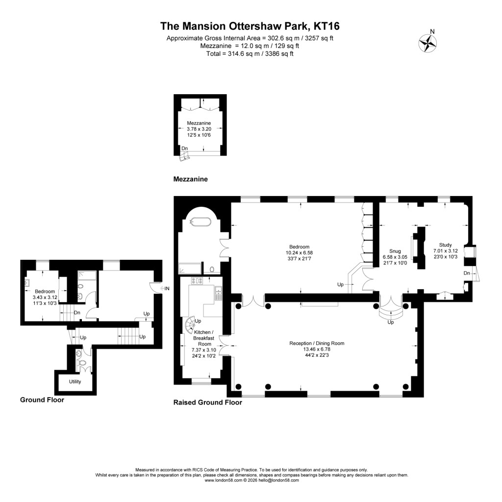 Floorplans For Ottershaw, Chertsey, Surrey