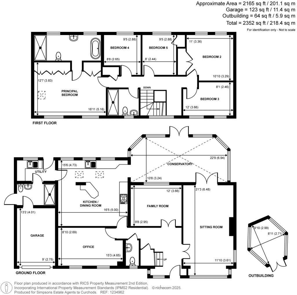 Floorplans For Manor Walk, Weybridge, KT13