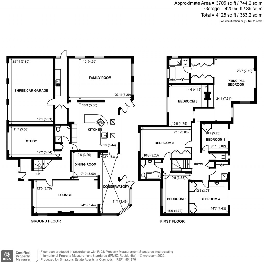 Floorplans For Crossfield Place, Weybridge, KT13