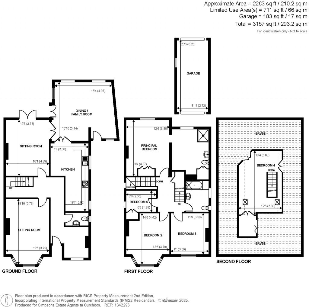 Floorplans For St. Albans Avenue, Weybridge, Surrey