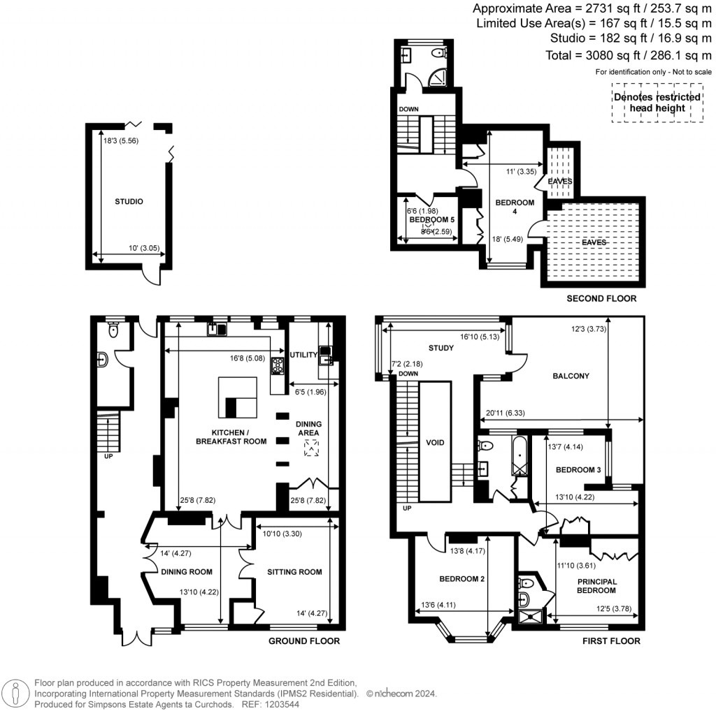 Floorplans For Mayfield Road, Weybridge, KT13