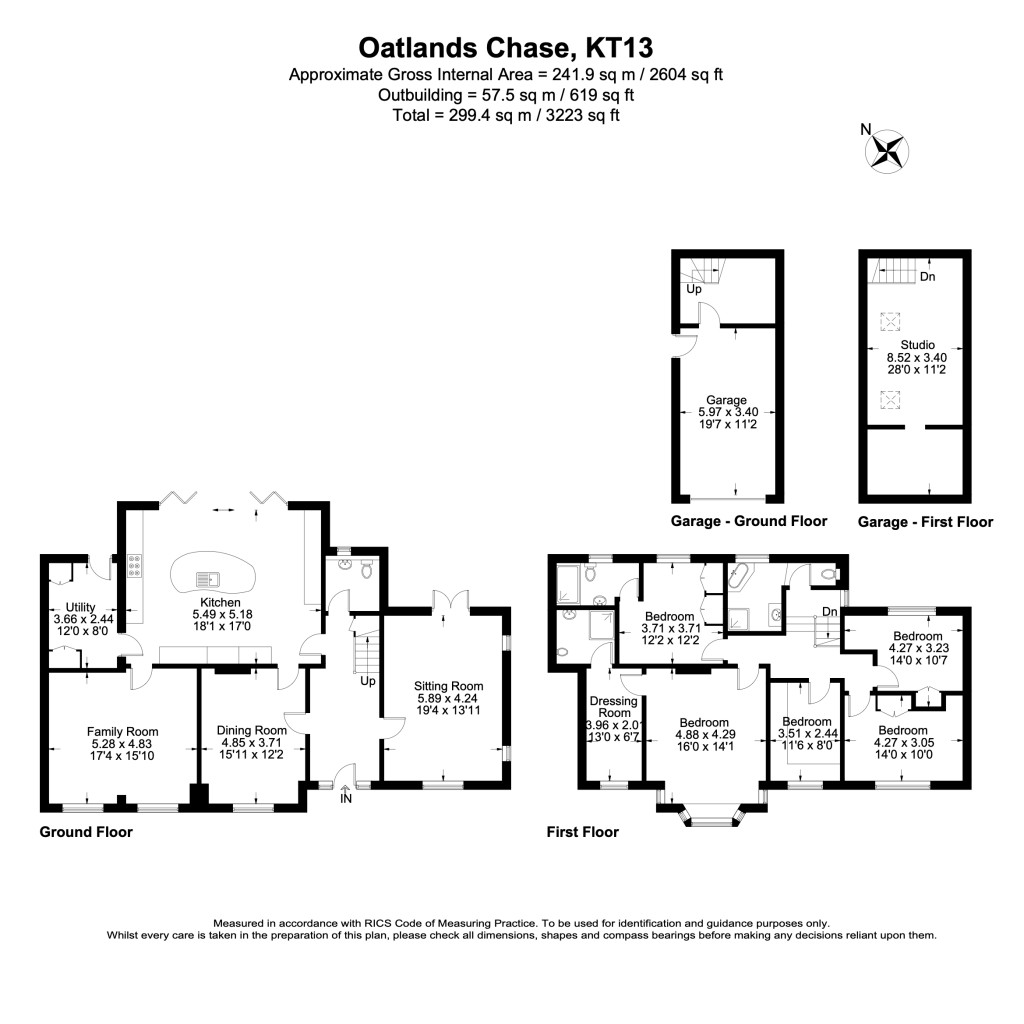 Floorplans For Oatlands Chase, Weybridge, KT13