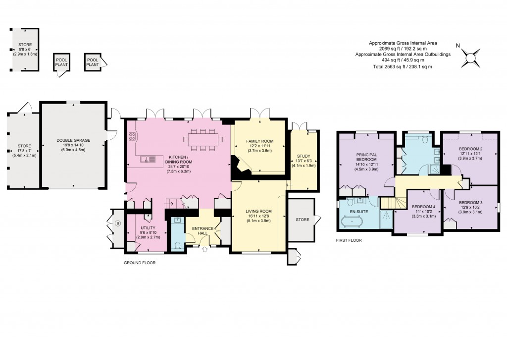 Floorplans For South Ridge, St George's Hill, KT13