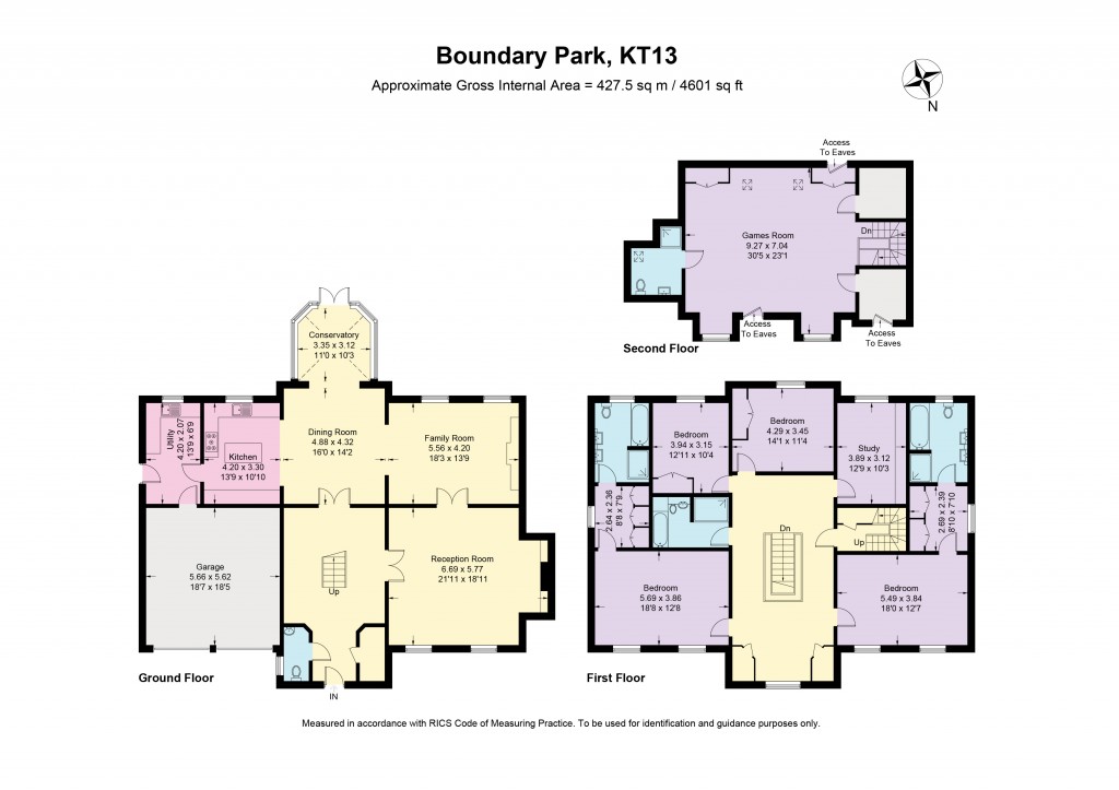 Floorplans For Boundary Park, Weybridge, Surrey