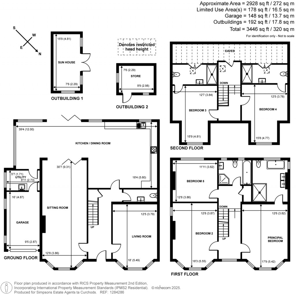 Floorplans For Windsor Walk, Weybridge, KT13