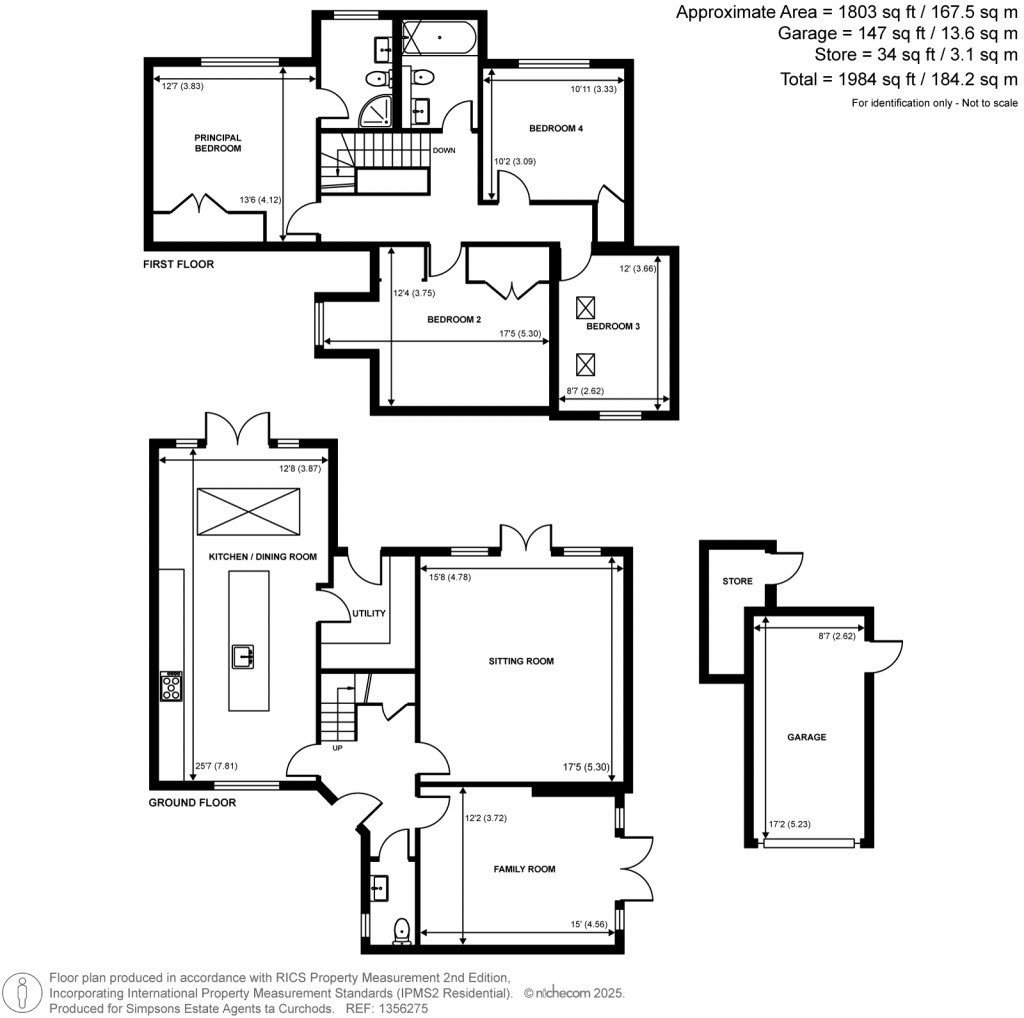 Floorplans For Pine Grove, Weybridge, Surrey