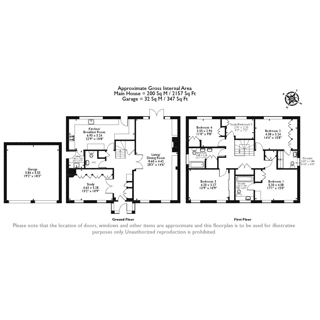 Floorplans For Rosslyn Park, Weybridge, Surrey