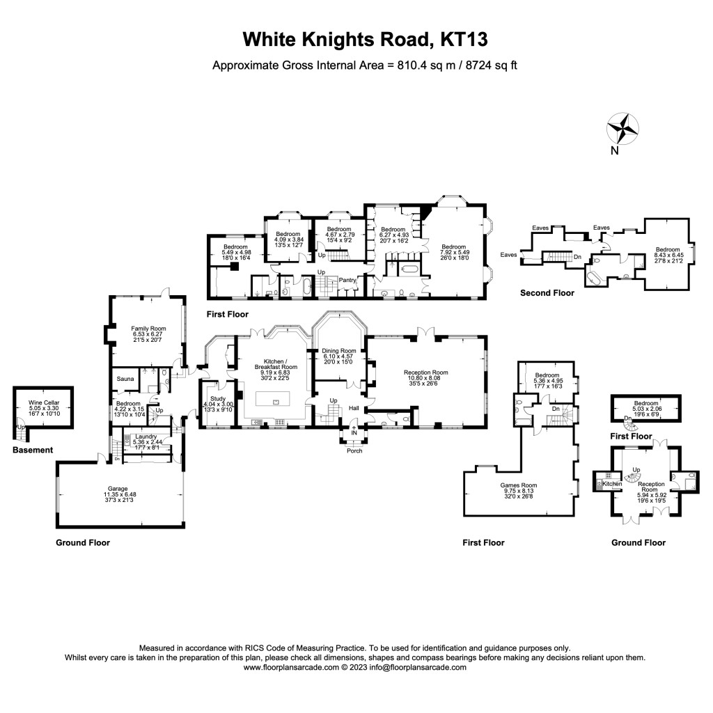 Floorplans For White Knights Road, St George's Hill, Surrey