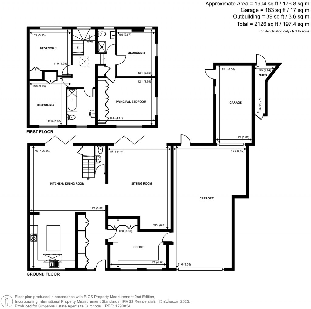 Floorplans For Oatlands Drive, Weybridge, KT13