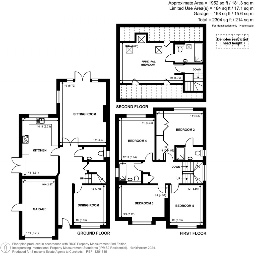 Floorplans For Hall Place Drive, Weybridge, KT13
