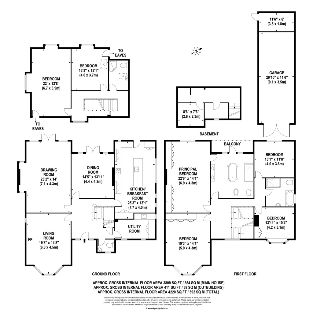 Floorplans For Castle Road, Weybridge, KT13